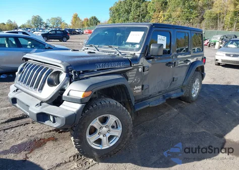 2018 Jeep Wrangler Unlimited Sport S 4X4 z USA, uszkodzony, nr VIN 1C4HJXDG1JW227096